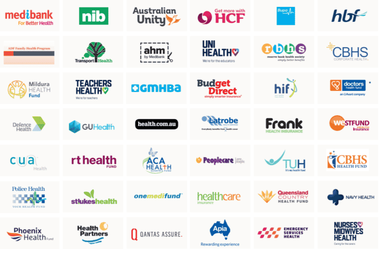 All Health Funds Available - medibank nib hcf australian unity budget direct rt health frank tlh un health ahn